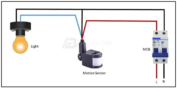 Diagram of Motion Sensor Light Wiring Diagram: