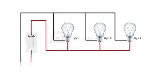 Diagram of parallel wiring:
